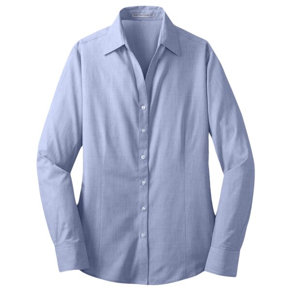 Ladies Crosshatch Easy Care Shirt Thumbnail