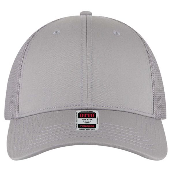 OTTO CAP Cotton Blend Twill 6 Panel Low Profile Mesh Back Trucker Hat Thumbnail